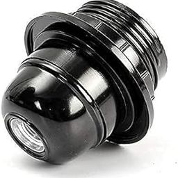 Homenique Vintage Light Bulb Holder Screw Type Holder, E27 Black Ring Type for Table Lamps Lights-14
