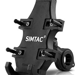 SIMTAC Super Grip Mobile Holder for All Bikes/Scooters| Ideal for Maps and GPS Navigation (Black, MH02)-15