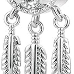 Spiritual Dreamcatcher Charm Bead for European Necklace Bracelet-image-64