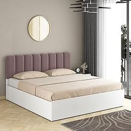 A GLOBIA CREATIONS Prime King Bed for Bedroom with Four Box Storage, Engineered Wood | Modern & Sturdy | Durable | Brown Finish | Knock-Down Delivery | 3 Years Warranty-image-52