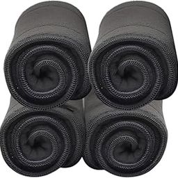 AEREX Reusable Diaper Inserts Pads | Bamboo Charcoal Inserts Liners Natures Cloth Diaper Liner | Wet Free Booster Inserts Baby Cloth Diaper | Nappy Inserts for Baby Cloth Diapers (Pack of 4)-10