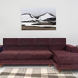 Seventh Heaven Berlin 6 Seater Right Corner Sofa | Luxury Comfort & Extra Spacious | Sofa | Sofa Set | Wooden Sofa Set for Living Room | Couch Sofa for Living Room & Office (Chenile Molfino - Brown)-image-17