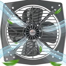 Almonard Exhaust Fan 12 Inch (305mm) - Medium Duty High Speed Exhaust Fan for Kitchen with 4 Leaf Blades, 1300 RPM, Motor Capacitor - Window Mounted Room Exhaust Fan, Powerful Suction-32