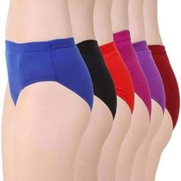 Womens Panty Cotton Printed Panty Brief (Pack of 6)-image-47