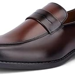 Men's Formal Shoes – Leatherette, Breathable Lining, Moccasins Style | Comfortable for Formal, Business Casual, Parties | Double Tone Finishing (SXMCDS)-image-73