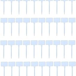 ARM KRAFT 40 Pcs Small 15 * 6cm Gardening Plant Name Tags | White Plastic T-Type Plant Shrub | Tree Seeds Tags | Markers Nursery | Garden Labels | Plant Marker - Set of 40 (White)-image-27