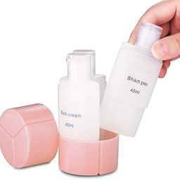 VDHJA™ 3 In 1 Leak Proof Travel Empty Plastic Liquid Triad Bottle For Cosmetic, Toiletries, Shampoo, Lotion, Body Wash-image-18