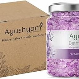 Ayushyam life essentials Bath Salt Lavender Desert salt with essential oil, Home,Spa and Professional use (100 g)-image-2