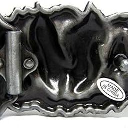 Western Cowboy Boots Belt Buckle Rodeo Funny Cowgirl Cool Adult Metal Silver-image-29
