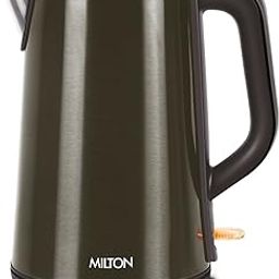 Milton Euroline Hagen Electric Kettle,1.8 Litre, Stainless Steel, Double Walled, Cool Touch Outer Body with Auto Shut Off, Power Indicator, Dry Boil & Excess Steam, 1500 Watts, Black-image-32