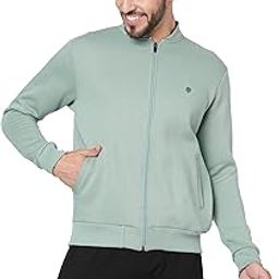 Men's Sweatshirt with Front Open Zipper Regular Fit Full Sleeves Casual Winterwear-image-29