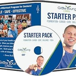 Grow Young Fitness Chair Exercises for Seniors - Starter Pack DVD Foundation - Cardio - Core - Balance - Yoga - Easy Safe Effective Workout DVD for Elderly-image-50