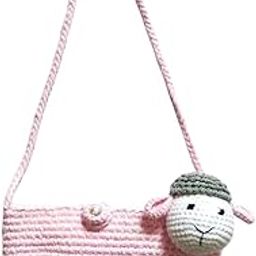 |Handcrafted Crochet Sheep Purse,Sling Bags for Kids Toddlers, Kids-image-25