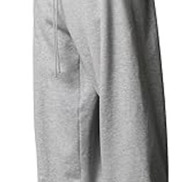 Men's/Unisex Open Bottom Drawstring Pure Cotton Stretchable Baggy Jogger Pants-image-77