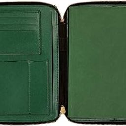 Giftana Vegan Leather Notebook Diary with Zipper Closure, Organizer Diary for Office Personal Daily Planner Notebook Diaries, A5 Size, 162 Pages, Gift for Men and Women, Gifts for Employee- Green-12