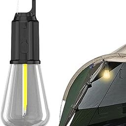 Cannagenix 3 Light Modes USB Rechargeable C Type Charging LED Bulb Outdoor Light Lamp for Camping Home Emergency Portable Mini Lantern USB Type Warm White (Oval)-17
