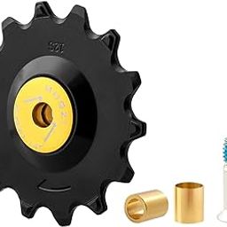 UJEAVETTE Bike Rear Derailleur Pulley Cycling Accessory Ceramic Bearing Ceramic Pulley Black 14T-19
