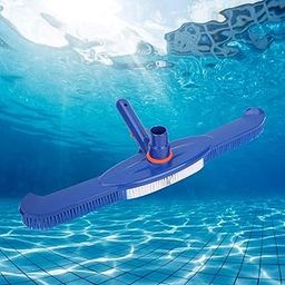 Aoutecen Pool Vacuum Head Pool Suction Cleaner 2 in 1 Design Swimming Pool Suction Device Ground Tool for Walls, Tiles and Floors Pool Brush-33