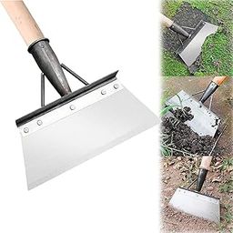 KRUFE Heavy Duty Hand Weeder for Weed Removal, Multipurpose Cleaning Shovel, Large Metal Shovel Scraper, Mud Remove Tool with Anti-Splash Panel, Gardening Tools for Home Garden(Without Handle)-image-9