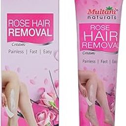 Multani Naturals Rose Hair Removal Cream | Removes Hair in Minutes | Gentle formula Enriched with Rose and Vitamin E | Painless, Easy, and Effective Hair Removal for Men and Women | 60 ml-image-72