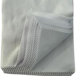 Bhavya White Selvet for Spectacle and Sunglass White Microfibre Cleaning Cloth for Spectacle Sunglass 100 pc-image-76