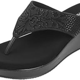 Women Wedge Heel Comfort Ethnic Slip-on Sandal-image-18