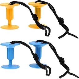 LOSA 2 Pieces Bodyboard Surfboard Leash Plugs with Cords Strings Blue-image-7