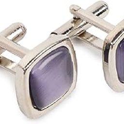 FashMade Purple Square Cufflinks for Men | Stainless Steel with American Stone | Anti-Rust Finish | Elegant Box Included | Formal Accessory for Office & Gifting-image-24
