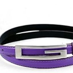 Nylon 3/4" G Buckle Multi Nappa R/S Stitching Belt (Purple)-picture-54