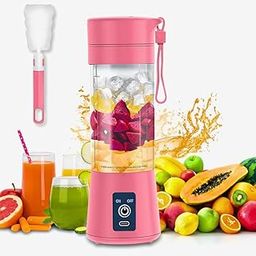 Drumstone (Exclusively 𝟭𝟬+𝟱 Year Warranty) Electric Portable Personal Juicer/Blender for Smoothies & Shakes USB Rechargeable Juicer, 380ml Capacity-28