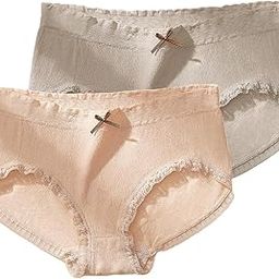 Hipster Panties for Women, Full Coverage Mid Waist, Antimicrobial, Women Lace Underwear Ladies Bikini Panties, Mid Waist Hipster, Seamless Briefs.-image-10