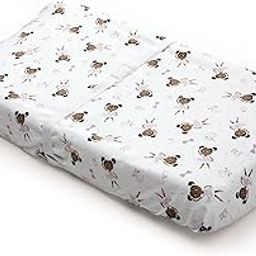 Little Muffincakes Extra Soft Changing Pad Cover, Ballerina Theme (Zhara) - Standard Size, 1 Pack, Pink-image-10