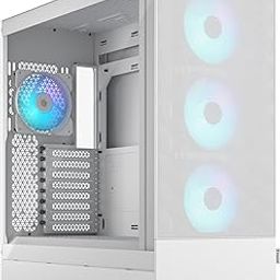 Fractal Design Pop XL Air RGB White Tempered Glass Clear Tint E-ATX Computer Case - (FD-C-POR1X-01)-13