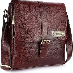 Mens Genuine Leather Messenger Sling Bag|Sb1164-image-24