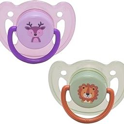Adore The Vented Pacifier with Multipurpose Storage Case (SNR Green & Purple, Pack of 2)-22