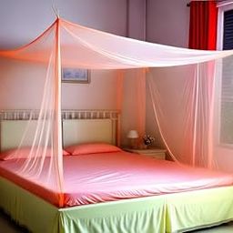 Indoor Mosquito Nets for Double Bed 7 x 8 feet Polycotton machardani for Double Bed | Long Lasting and Soft | Insect Protection Net | King Size Bed (Biscuit, 7x8)-27