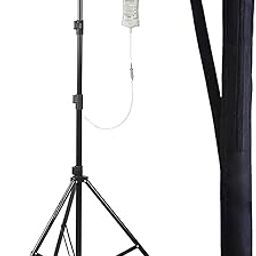 GIFTMAX Hospital Iv Drip Glucose Saline Stand For Multipurpose Adjustable Drip Stand With Carry Bag Iv Drip Stand For Home,Clinic,Hospital,Pack of 1-31