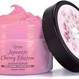 CGG Cosmetics Japanese Cherry Blossom Sugar scrub|Exfoliation & Tan Removal | Skin Brightening | Deep Moisturization | 100% Vegan| 200GM-image-31