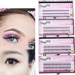 RUBYFACE Eyelash Extension, False Eyelash,Individual Lashes,Natural & Lightweight - 60pcs (10mm) MULTICOLORS-picture-8