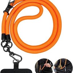 47'' Phone Lanyard, 10MM Lanyard Universal Cross-Body Shoulder Straps, Mobile Phone Chain, Hands-Free Neck Hanging Chain Accessory, Cell Phone Accessories, Orange-image-20