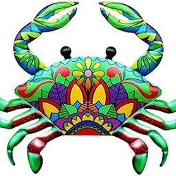 BNF®Metal Crab Wall Art Decor Outdoor Yard Home Decorative Sculpture Green|Home & Garden | Home D?©cor |1 Piece Metal Crab Hanging Wall Art Decor-image-25
