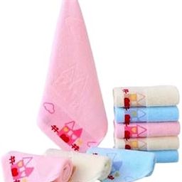 100% Cotton Soft and Super Absorbent Hankerchiefs/Face Towel for Women/Girls/Kids | Set of 12 | (25x25cm/11x11inches) - Multicoloured-11
