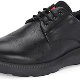 Men's Black Leather Formal Lace Up Shoes-31