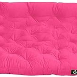 coca industries NEXTGO Tufted 3 Seater Floor Sofa Garden Balcony Outdoor Patio Shoe Bench Sitting Low Back Cushion (Sparkle Pink, Size L 150 X W 98 X H 10 CM)-image-9