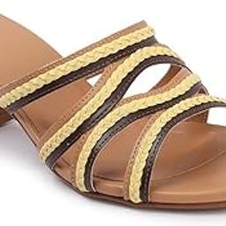 Women Stylish Color Block Sandal with Block Heels, Round Toe for Party and Any Occasions-image-13