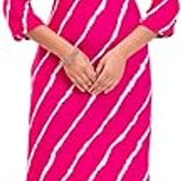 Women Leheriya Print Viscose Rayon V Neck Straight Fit Kurta with Pant Set-image-34