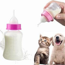 Jainsons Pet Products Pet Nursing Bottle Kits Milk Bottle Kits Cat Feeding for Newborn Kittens, Puppies, Rabbits, Small Animals 150 ml (Color May Vary)-image-92