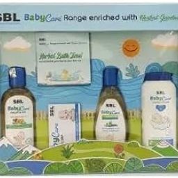 SBL BABY CARE KIT (Massage Oil + Shop + Shampoo + Powder) (1Kit) || Shophomeo®-4