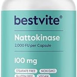 Nattokinase 100mg (2000 FU) (120 Vegetarian Capsules) - No Stearates - Vegan - Non GMO - Gluten Free-image-75