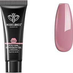 MODELONES 15ml Poly Nail Gel Builder Nail Extension Gel Enhancement Nail Thickening Acrylic Extension nail polish gel - Dark Mauve 050-image-27